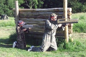 One Hour Outdoor Laser Tag for Two Adults and Two Children at BattleSports Glos picture
