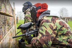 Paintballing with 100 Paintballs Each for Two Adults and Two Children at Battlelands picture