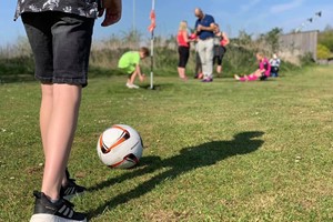 18 Hole FootGolf Entry for Two Adults and Two Kids at The Golf Centre picture