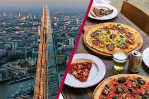 The View from The Shard with Bottomless Pizza at Gordon Ramsay's Street Pizza for Two Image 1