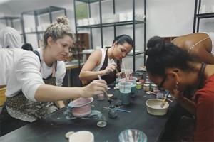 Click to view details and reviews for Byob Pottery Experience For Two With A Studio Tour And Painting Session At Token Studio.