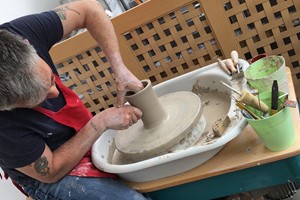 Pottery Wheel Experience for Two at Poppins Pottery Image 2