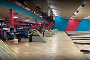 Two Games of Bowling with Food for Two Adults and Two Children at Disco Bowl  Image 2