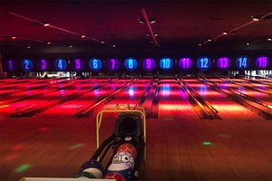 Two Games of Bowling with Food for Two Adults and Two Children at Disco Bowl  picture