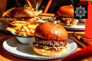 Burger and Beer for Two at Revolution Bars Image 1