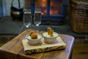 Four Course Dinner with Fizz for Two at Old Downton Lodge Image 2