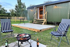 Two Night Stay in a Traditional Shepherd's Hut for Two with Brisley Hall Farm Image 2