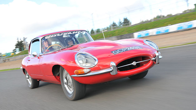 Jaguar E-Type Driving Thrill at Knockhill Racing Circuit for One picture