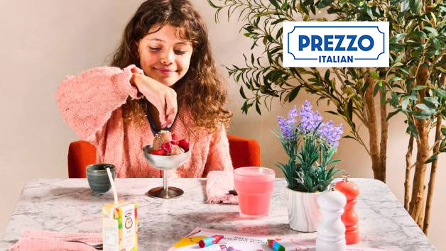 Two Course Meal at Prezzo Italian for Two Adults and One Child picture