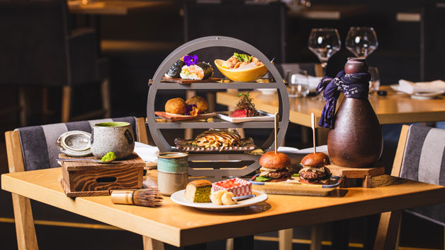 Japanese Afternoon Tea for Two with a Glass of Champagne at Ginza St ...