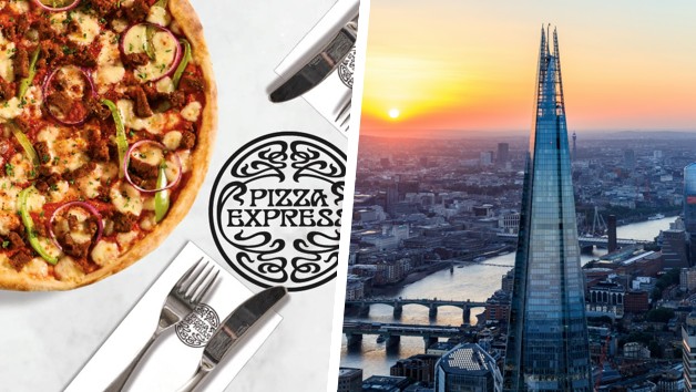 The View from The Shard and Three Course Meal for Two at PizzaExpress picture
