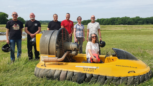 One Hour Hovercraft Flying for One picture