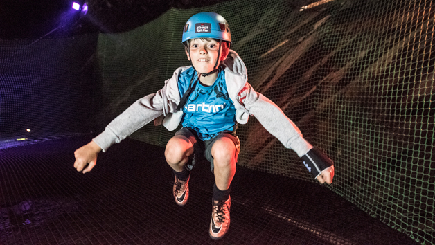 Bounce Below at Zip World, Wales picture