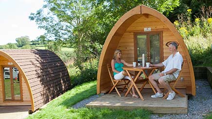 One Night Camping Pod Break for Two in South Devon Image 2
