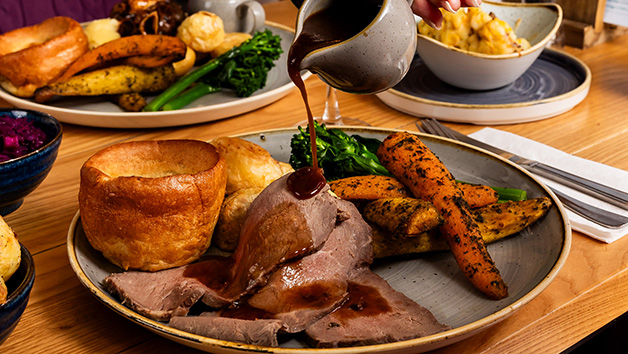 Sunday Roast with a Glass of Wine at a British Pub or Bar for Two picture