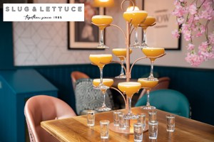 Martini Tree and Food Sharer for Two at Slug & Lettuce Image 1