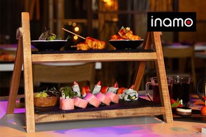 Vegetarian Sushi and Asian Tapas Afternoon Tea for Two at Inamo Image 1