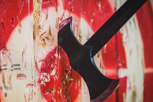 Axe Throwing for One Adult and One Child at NPF Bassetts Pole Adventure Park picture