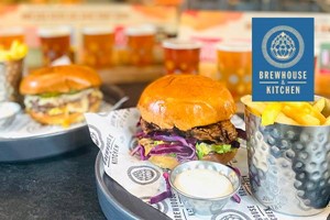 Burger and Six Beer Tasting Board for Two at Brewhouse & Kitchen picture