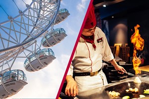 The Lastminute.com London Eye Tickets and Teppanyaki Experience for Two at Benihana Covent Garden Image 1