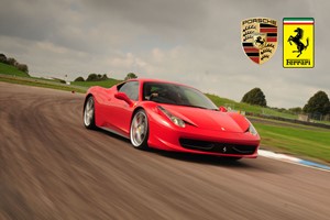 Ferrari 458 vs Porsche Driving Experience at Thruxton Image 1