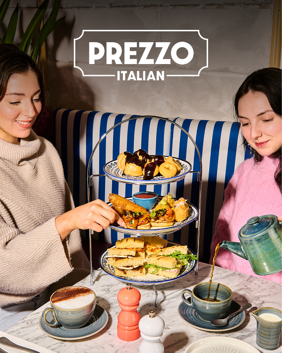 Prosecco Afternoon Tea for Two at Prezzo Italian picture