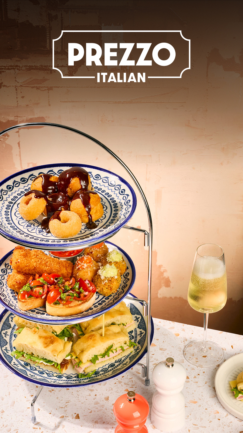 Prosecco Afternoon Tea for Two at Prezzo Italian collection picture