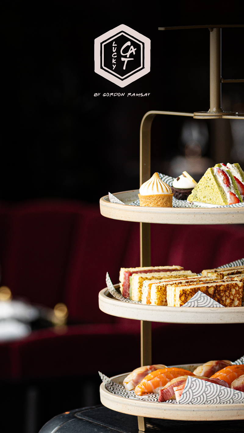 Sky High Afternoon Tea at Gordon Ramsay's Lucky Cat 22 Bishopsgate for Two collection picture