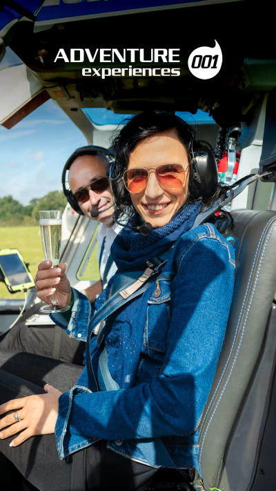 12 Mile Helicopter Flight for Two with Bubbly collection picture
