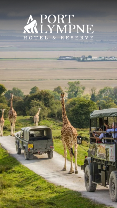 Port Lympne Reserve Entry with Truck Safari and Two Course Sunday Roast for Two collection picture