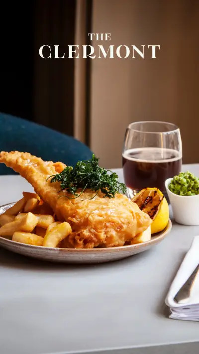 Three Course Meal with a Bottle of Sparkling Wine For Two at The Clermont Hotel collection picture
