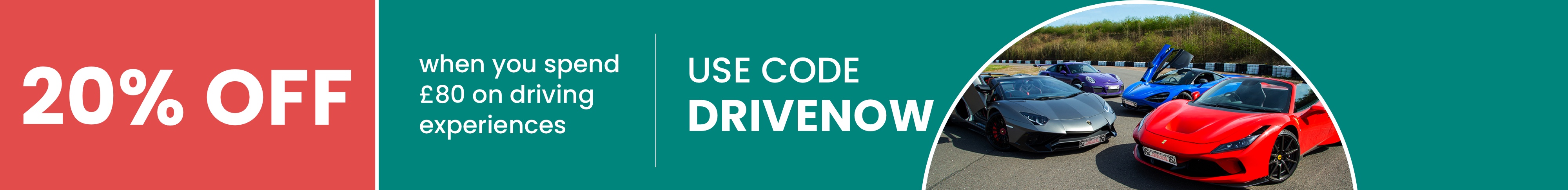 20% off - Use code DRIVENOW