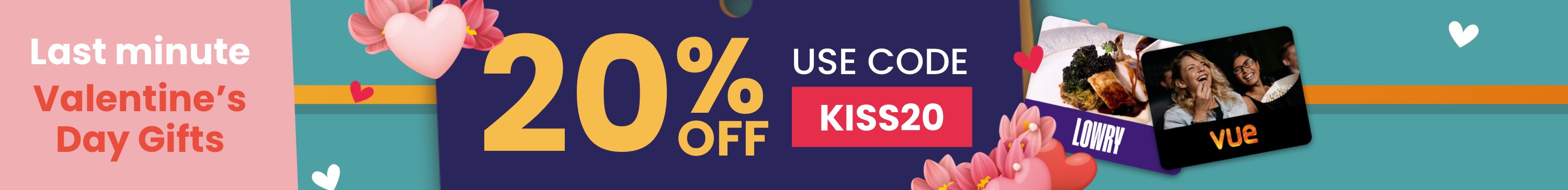 Last minute Valentine's Gifts - 20% off use code KISS20