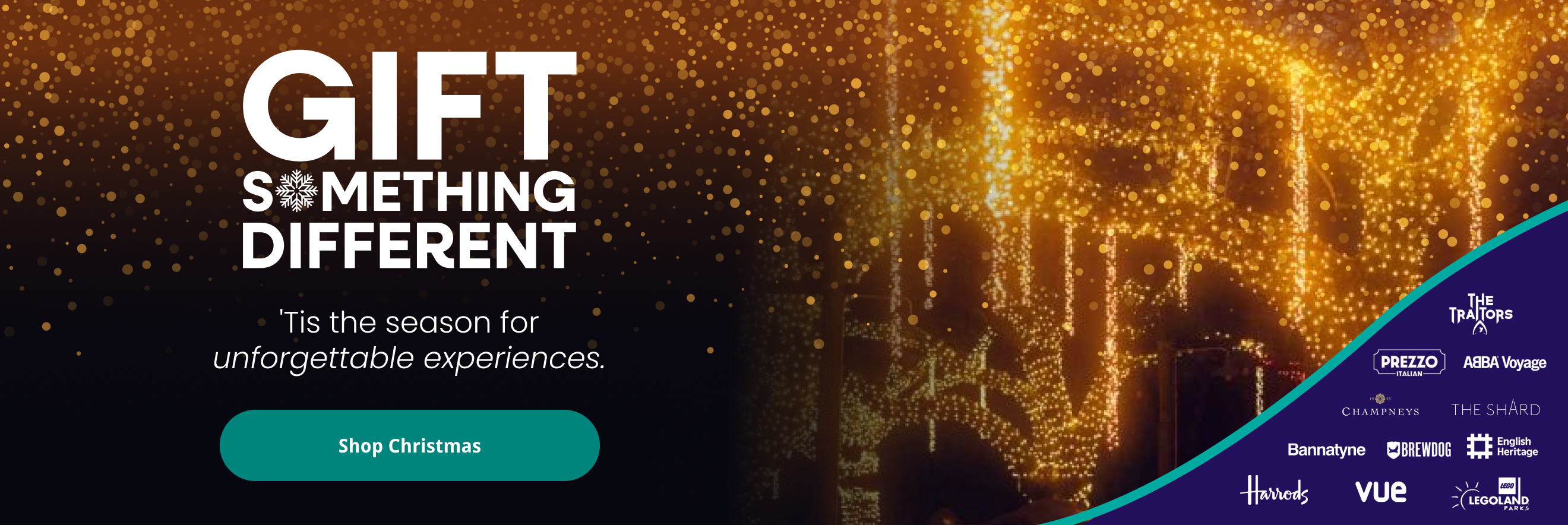 Gift Something Different - 'Tis the season for unforgettable experiences.