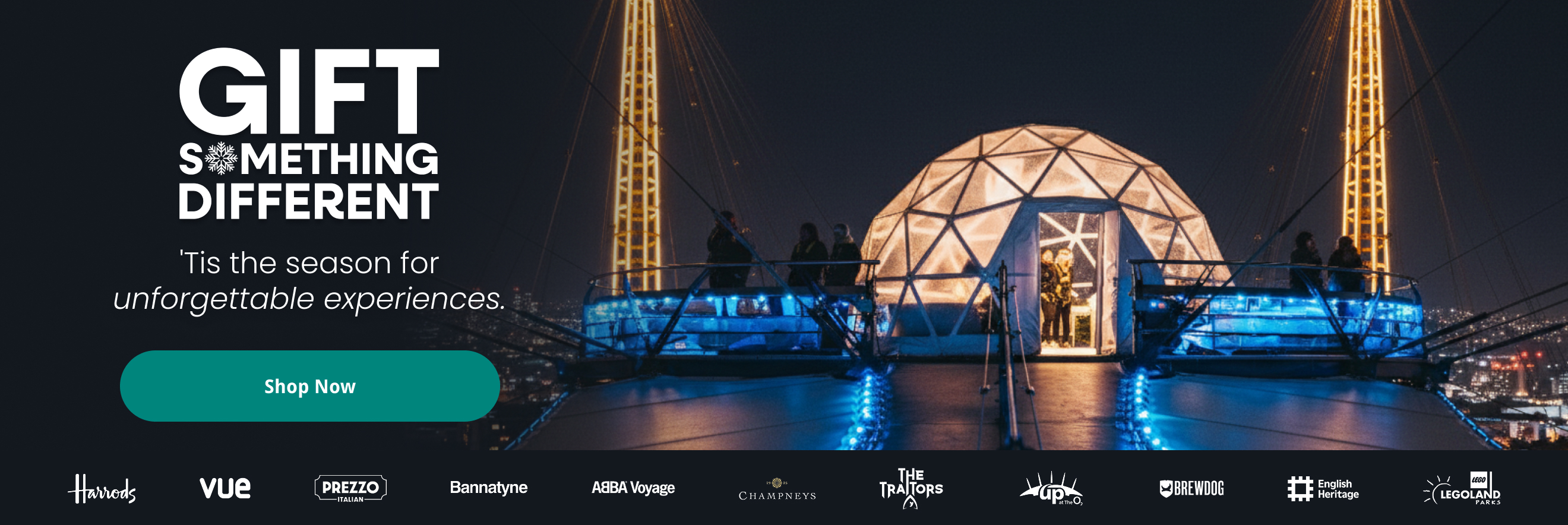 Gift Something Different - 'Tis the season for unforgettable experiences.