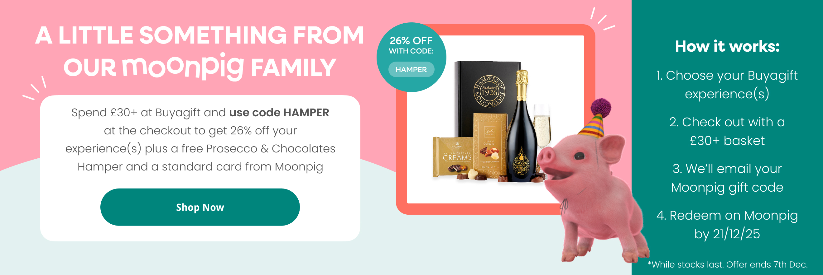 Moonpig Promo - spend £30+, get 26%* off
