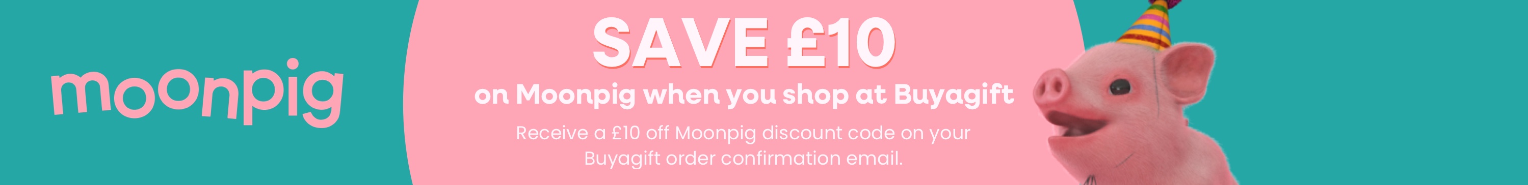 Save £10 on Moonpig when you shop at Buyagift