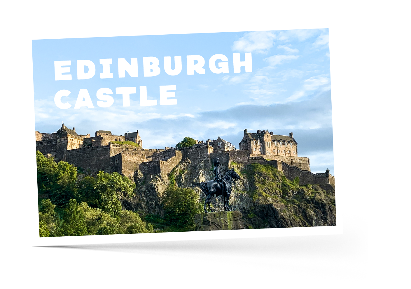 Panoramic view of Edinburgh Castle