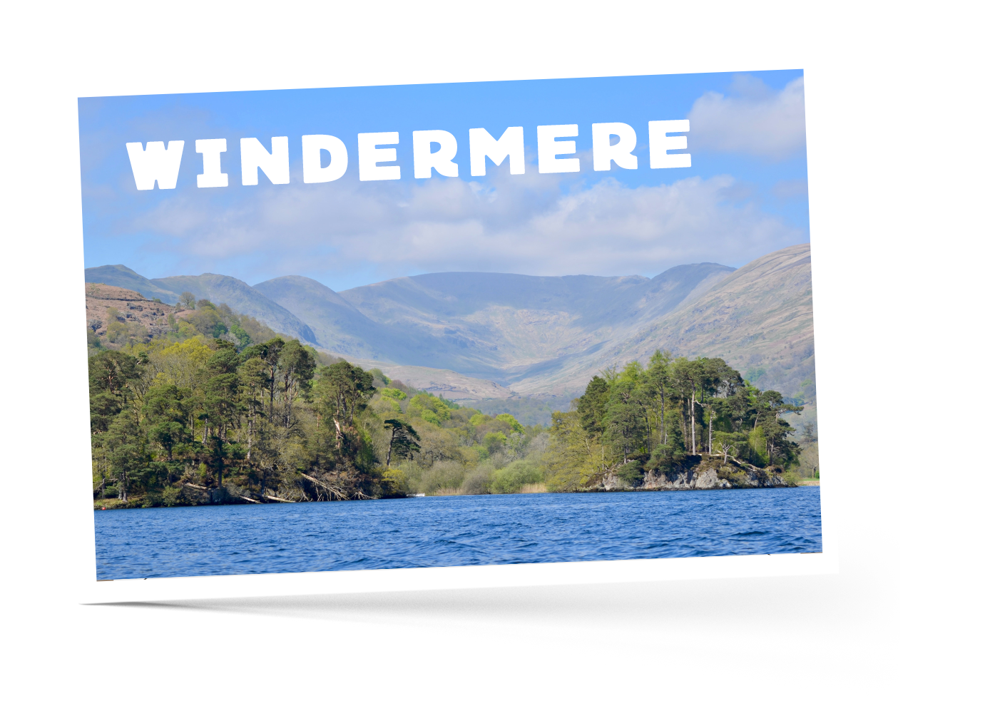 Blue Skies over Lake Windermere in the Lake District