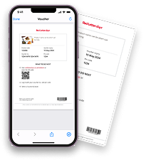 E-voucher (via email)